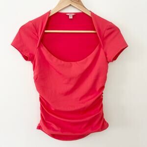 Vintage Y2K Guess Coral Pink Top Womens' Small